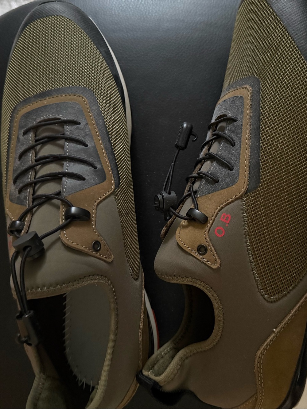 Orlebar Brown Men's Olive Green Casual Sneakers